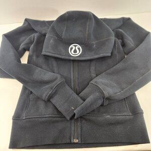 Lululemon Vintage Scuba Hoodie Black Size 8 w/ Thumbholes
